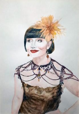 Miss Phryne (The Portrait In Watercolor). Zozoulia Maria
