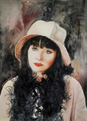 Miss Phryne (The Portrait In Watercolor). Zozoulia Maria