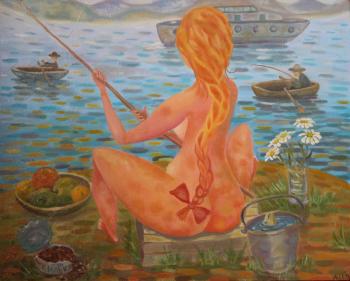 Fishing (Girl Figure). Klenov Andrei