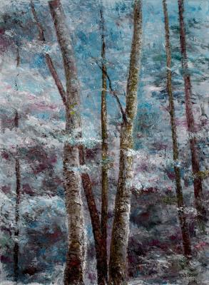Landscape in blue colors (Forest Colors). Volosov Vladmir