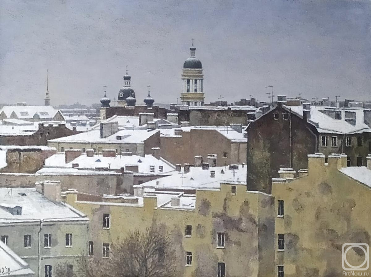 Rahmanov Farhat. Roofs of St. Petersburg