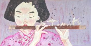 Magical flute (Sakura In Japan). Razina Elena