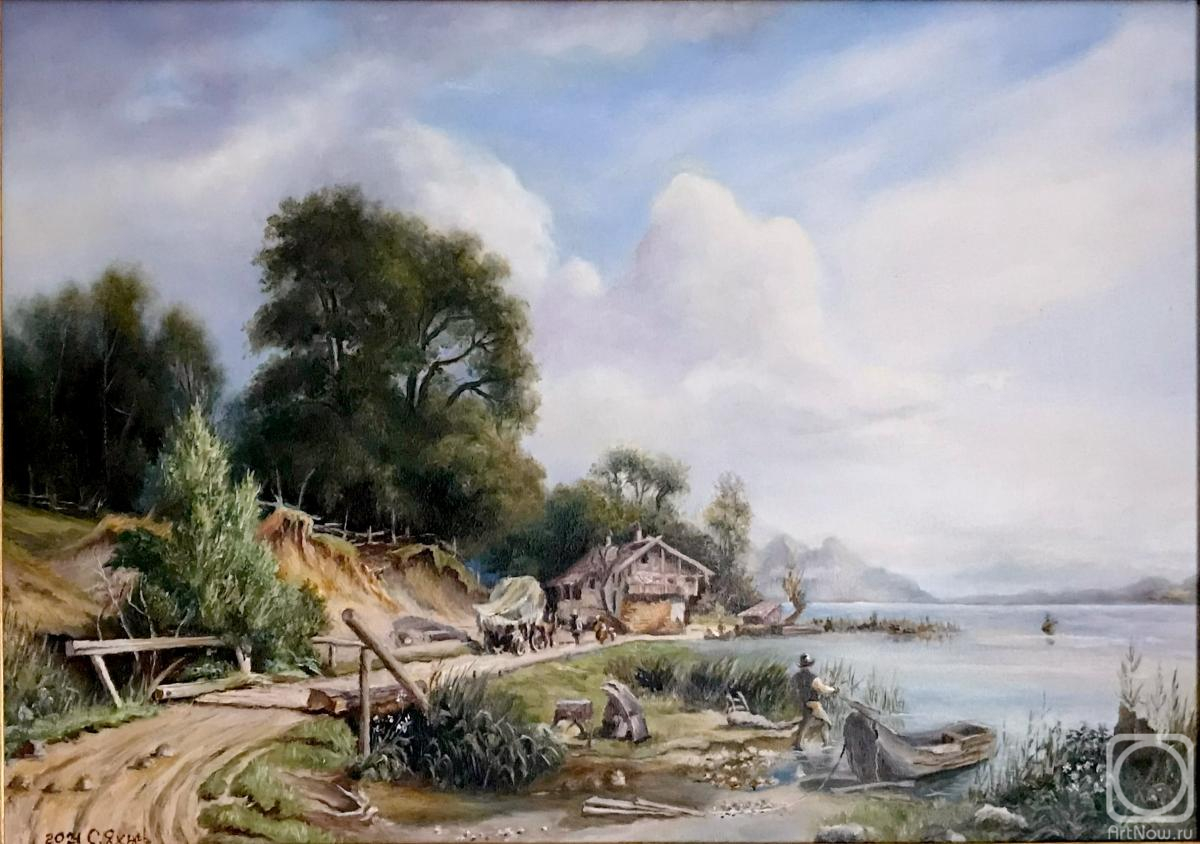 Yahnev Sergey. On the lakes. Gustav Rudberg. 1861