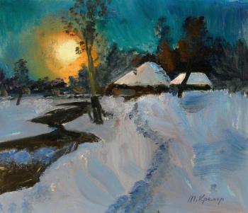 Kremer Mark Veniaminovich. Sunrise, Winter River