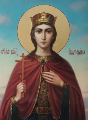 Icon "St. Great Martyr Catherine". Mukhin Boris