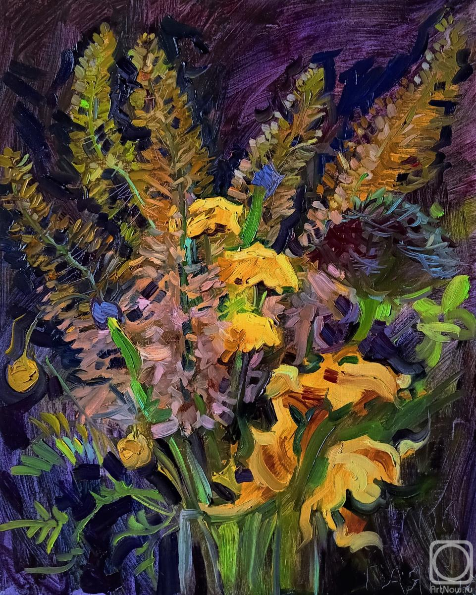 Dobrovolskaya Gayane. Bouquet of orchids and something else