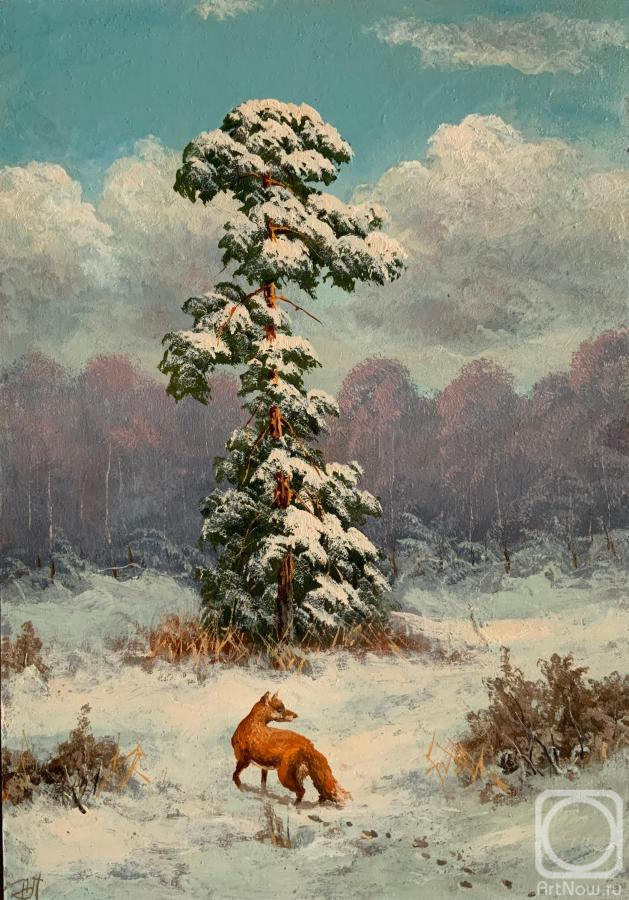 Lyamin Nikolay. Red Fox in the Winter Forest