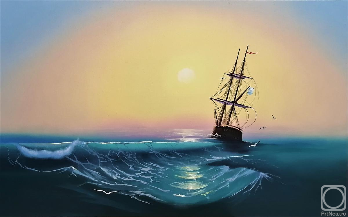 Nemaltsev Kirill. Sailboat under the sun