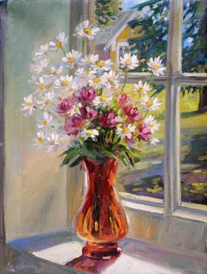 Daisies and clover (A Still Life With Wild Flowers). Gerasimova Natalia