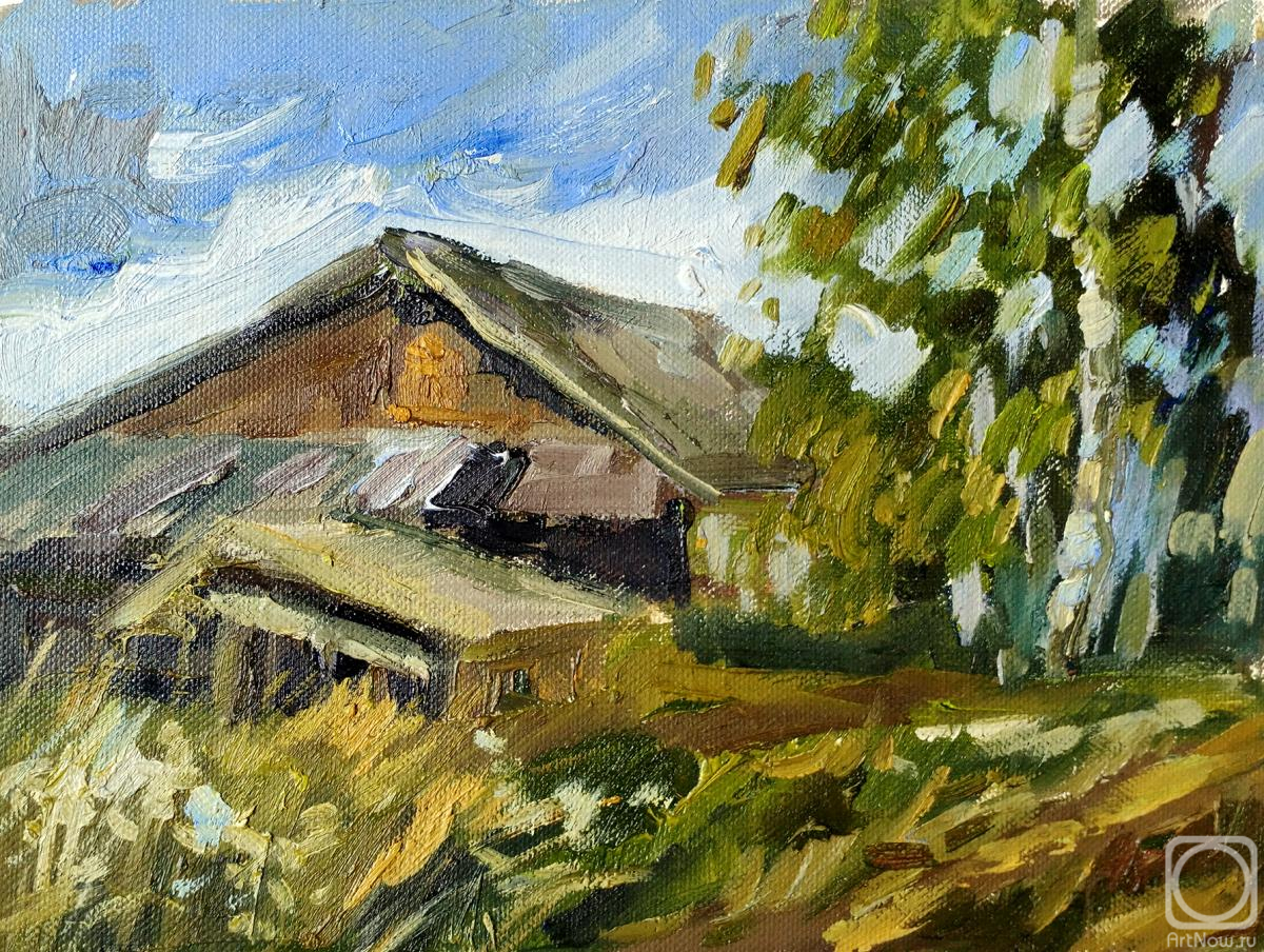Gerasimova Natalia. An old house. Study for the painting "An old house in the vicinity of Akademichka"