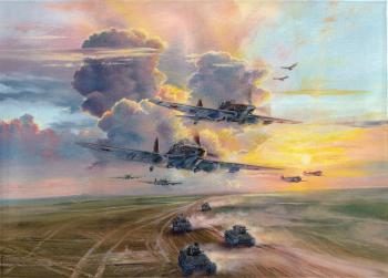 Dawn over the Kursk bulge (Aviation Art). Alekseyenko Eugene