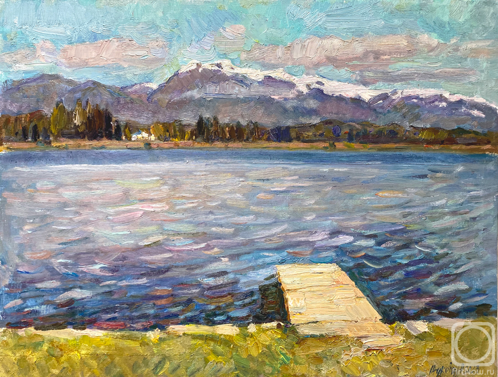 Zhukova Juliya. Blue lake in pitsunda