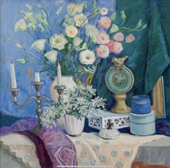 Blue rhapsody (Flowers And Portrait). Skachkova Olga