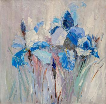 Blue irises. Vevers Christina