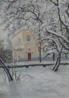 Ulyanovsk. Shatrov's house in winter.