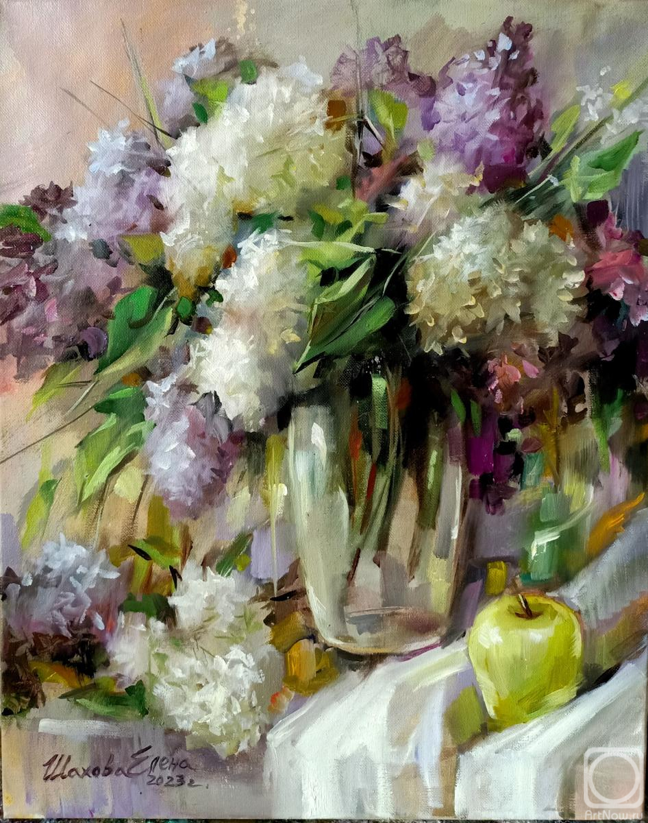 Shakhov Elena. Lilac in a vase