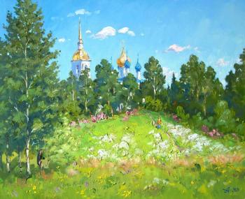 Painting Church of the Village of Resurrection. Alexandrovsky Alexander