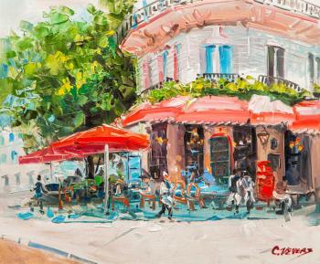Paris cafe. Vevers Christina