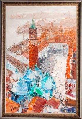 View of Piazza San Marco from a bird's eye view (Venice Square). Vevers Christina