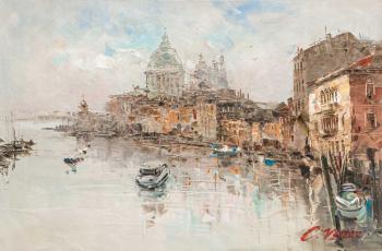 A moment of travel. View of the Church of Santa Maria della Salute. Vevers Christina