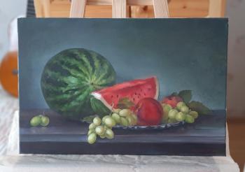 Still life with watermelon. Sotskaya Polina