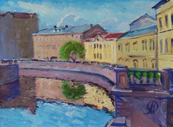 May. Sunny day on the Griboyedov Canal (Bright Spring Sky). Melnikov Aleksandr