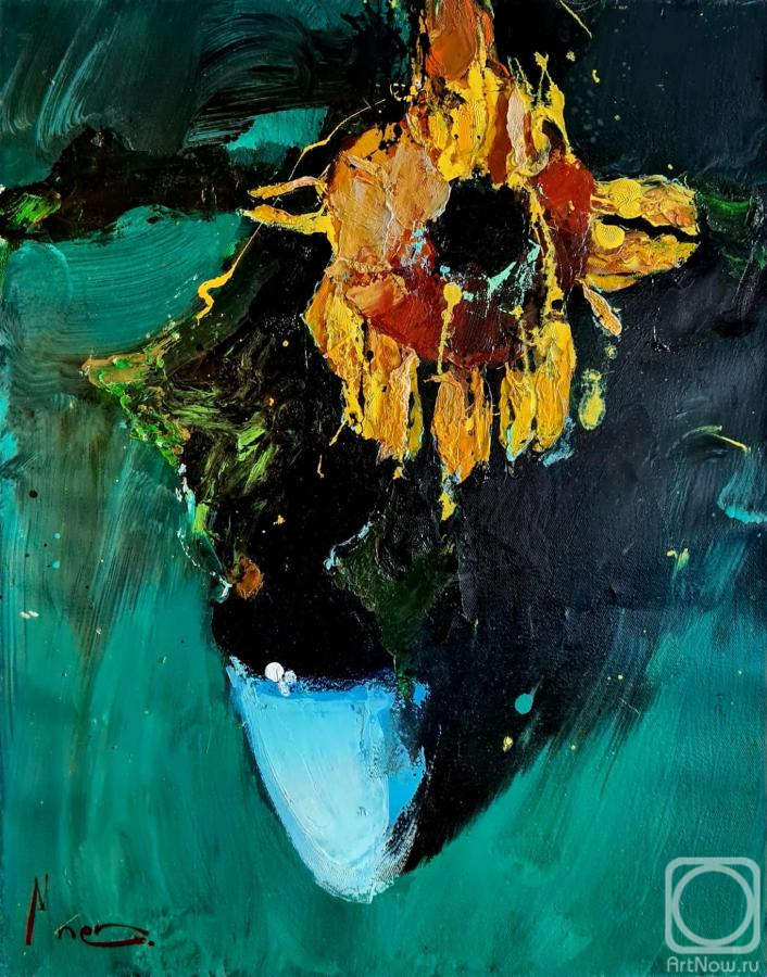 Chatinyan Mger. Sunflower in a Vase