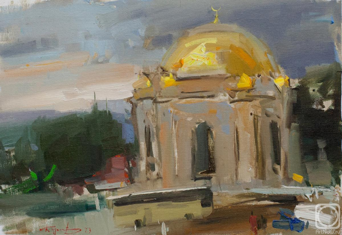 Burtsev Evgeny. A sketch with a mosque. Kislovodsk