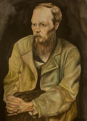 Portrait of the writer F. M. Dostoevsky. Shevtseva Katerina