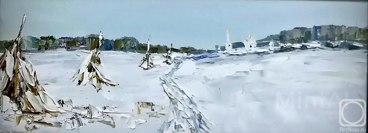 Sementsov Aleksey. Landscape with stacks