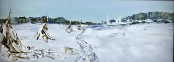 Landscape with stacks (Crisp Snow). Sementsov Aleksey