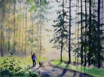 Walking with a friend (Walking Painting). Kovalenko Olga