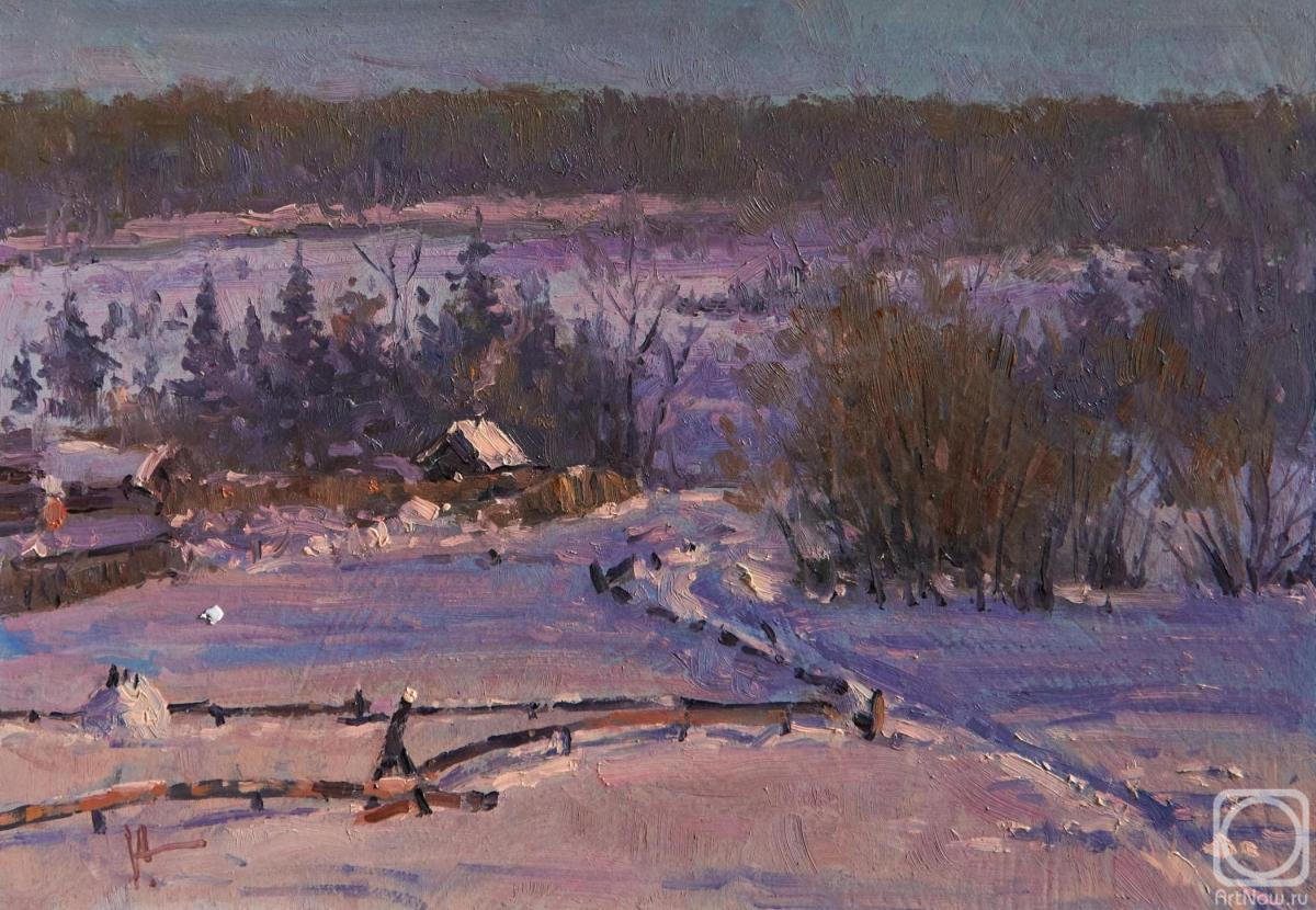 Volya Alexander. Village in the Snow