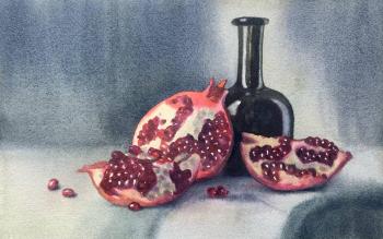Pomegranate wine. Pechkova Polina