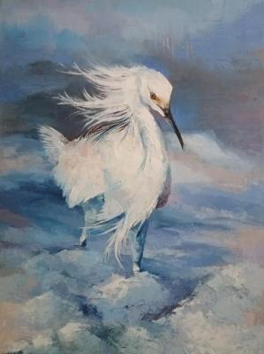 Snowy egret. Noskova Lyudmila