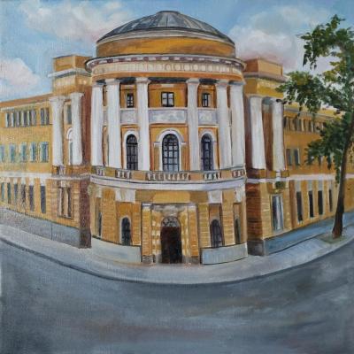 The building of the Moscow Women's Courses. Semenova Elena