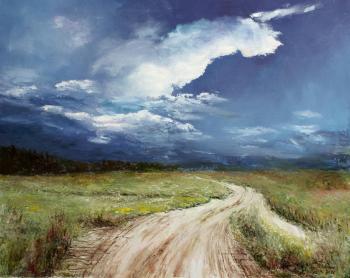 Thunderstorm approaching (Landscape With A Thunderstorm). Volosov Vladmir