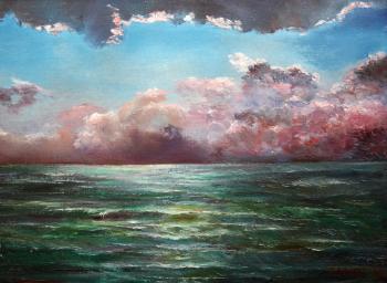 Thunderstorm over the sea. Volosov Vladmir