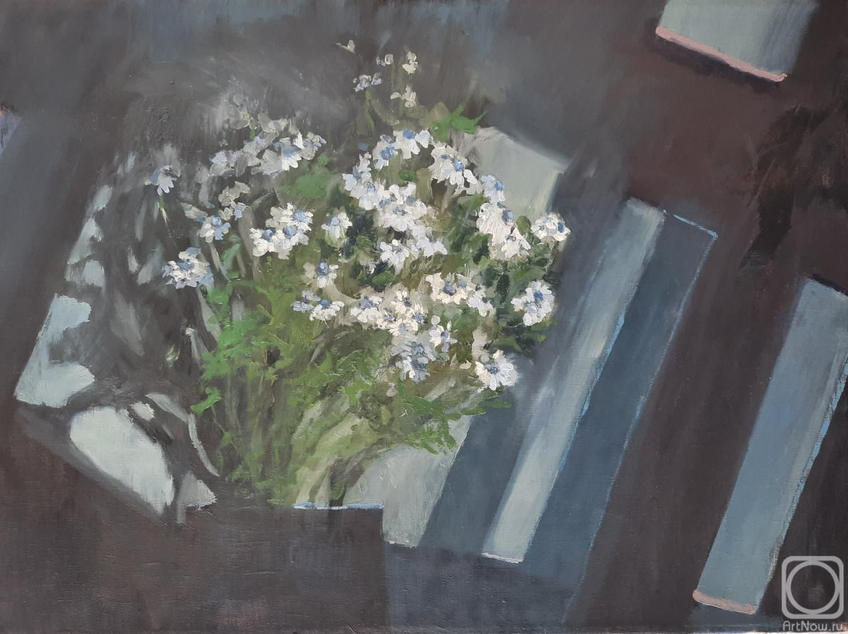 Sevastyanova Olga. Oil painting "March flowers"