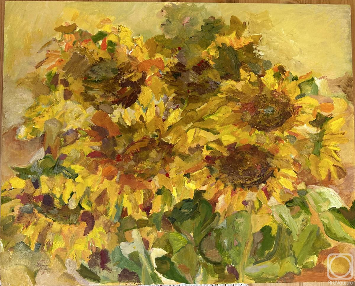 Versalina Lina. Sunflowers in summer