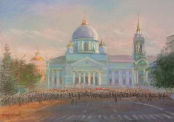 Divine service in front of the Znamensky Cathedral in Kursk. Chernyshev Vladimir