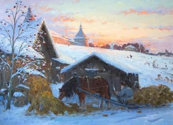 Solovki in Winter, Horse (). Alexandrovsky Alexander