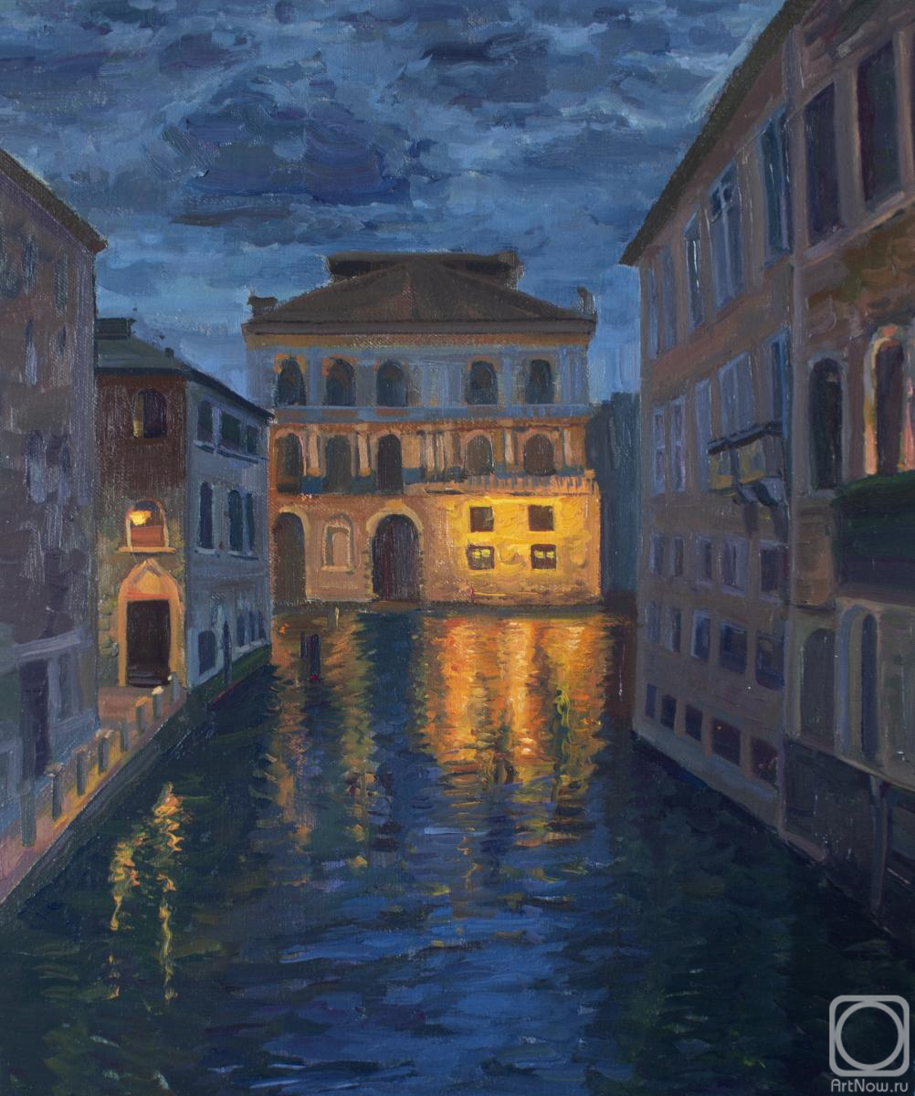Syuhina Anastasiya. Venice at night