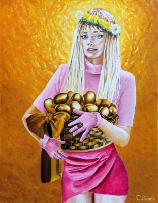 Gold laying hen ( ). Gaponov Sergey