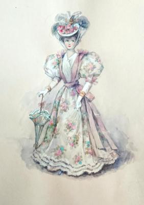 Lady (Women's urban costume 19th century). Alisova Larisa