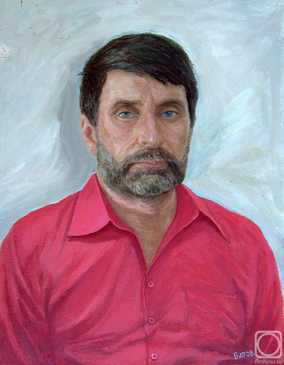 Batov Alexander. Self-portrait in oil on canvas. artist Batov Alexander Petrovich