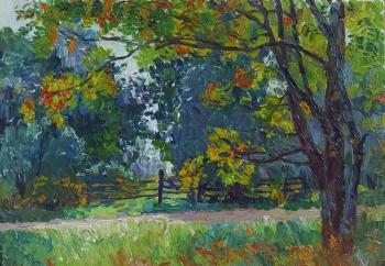 September. A study with a rowan tree (Ash Tree). Melnikov Aleksandr