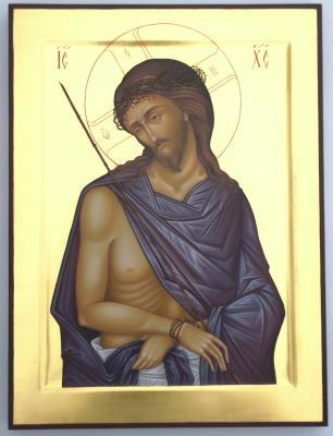 Icon of Christ the Bridegroom, icon of Savior In the Crown of Thorns.