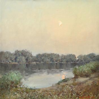 Twilight on the river (Li River). Korotkov Valentin