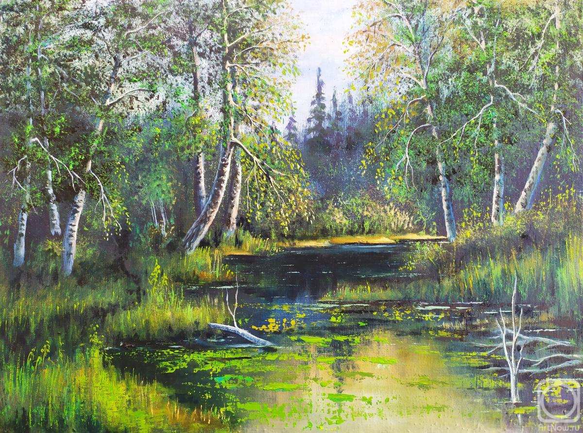 Лето в лесу» картина Сметанкина Анатолия (оргалит, масло) — купить на  ArtNow.ru